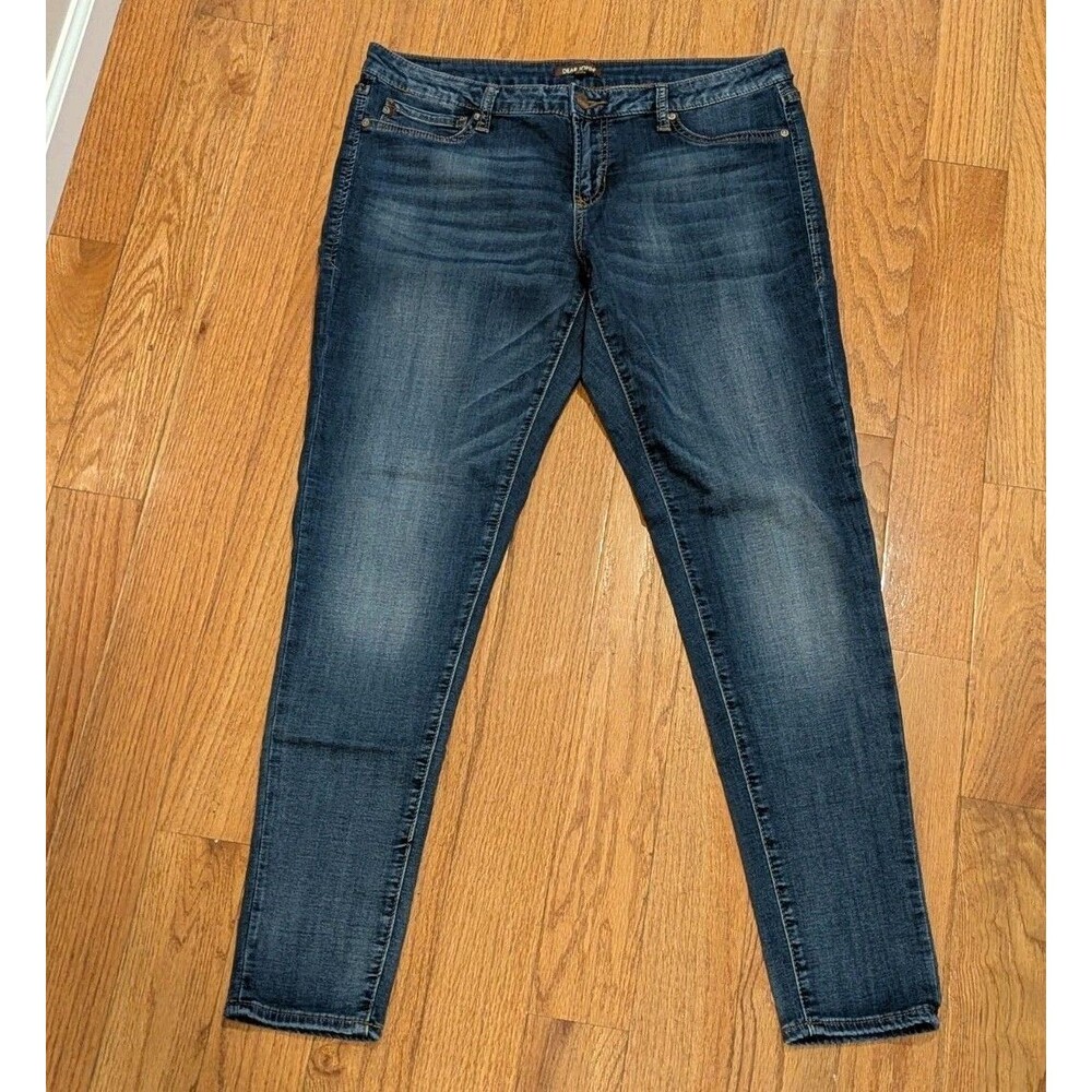 Dear John Size 30 Medium Wash Low Rise Skinny Jeans